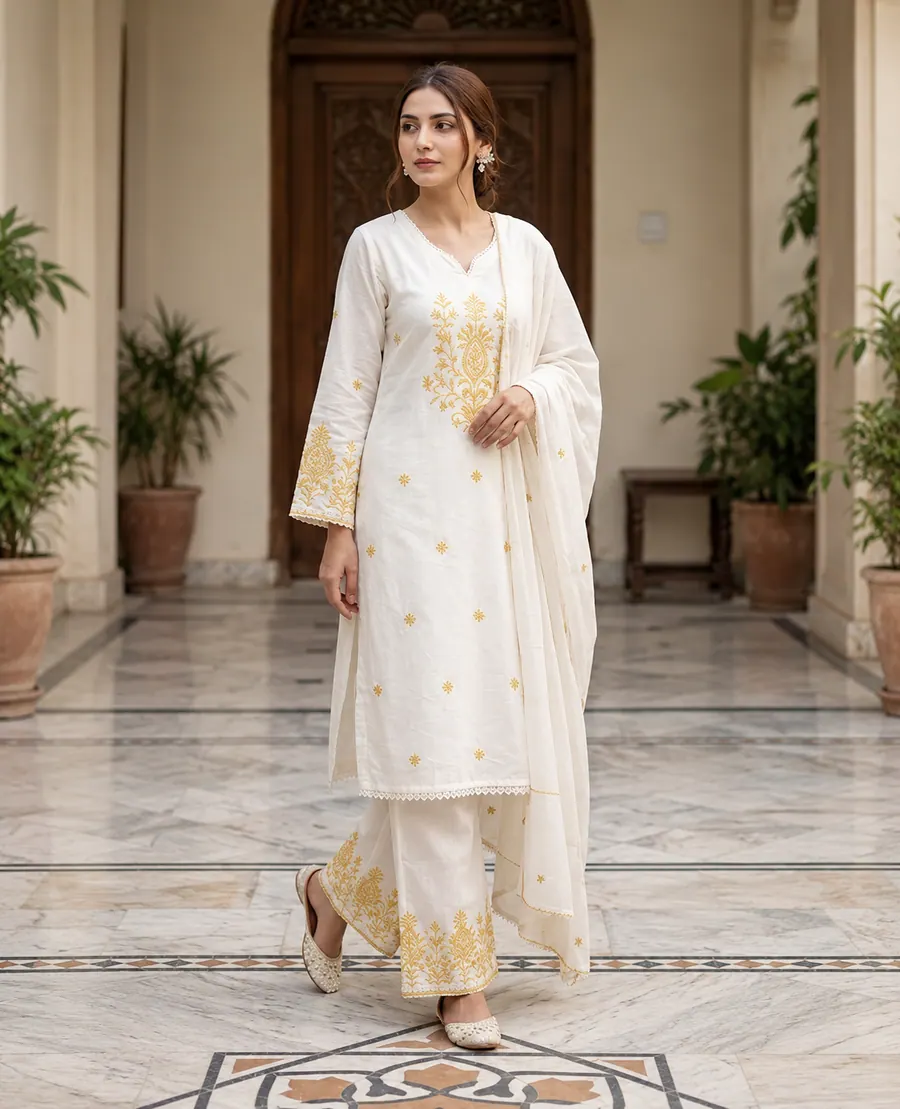 Kurti Pant Dupatta Sets Design 3